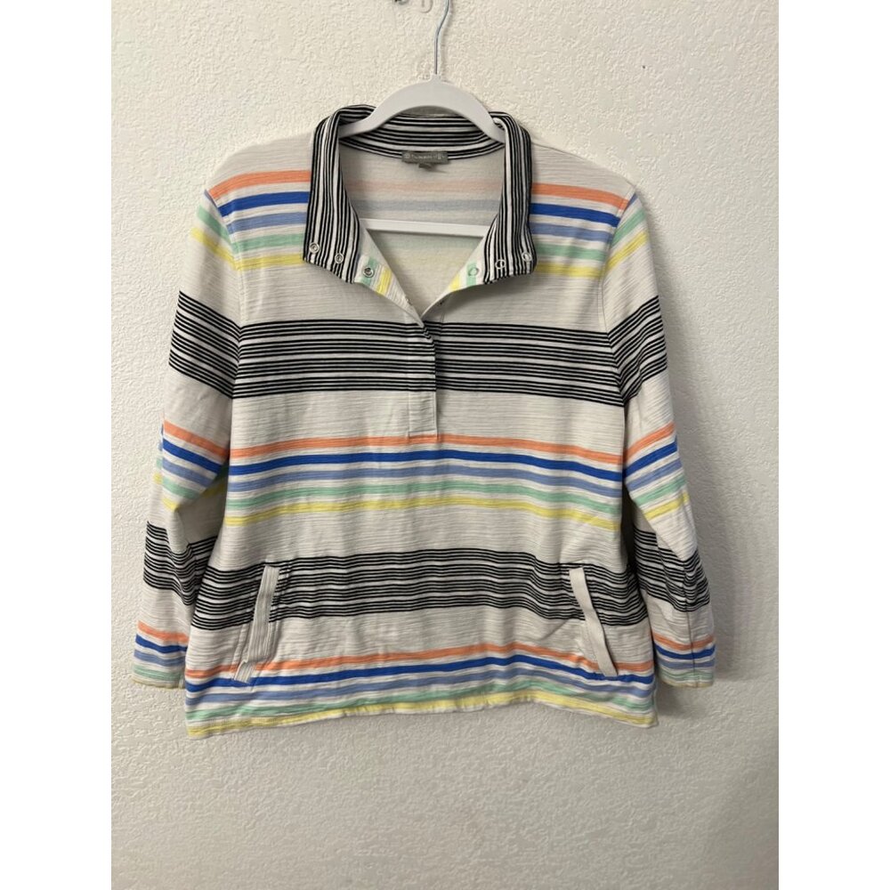 Talbots Multicolor Striped Top